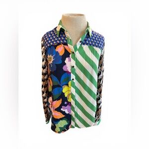 Anthropologie  The Paz Button-down Shirt  by Maeve Maximalism